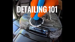 INTERIOR DETAILING 101  Everything I know step by step ASMR [upl. by Rosella]