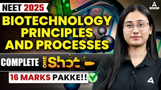 Complete Biotechnology Principles and Processes Class 12  One Shot  NEET 2025  16 MARKS PAKKE [upl. by Webb]