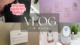 💞Esthetician Vlog Im Back Watch me work  Products  I Stopped Wearing Makeup [upl. by Nifares]