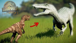 RED HABLA CON LA BARYONYX CIEGA DE TEORIA DEL DINOCAOS mod comportamiento dinosaurio JW Evolution 2 [upl. by Eseeryt]