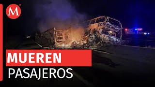 Choque en autopista MazatlánCuliacán deja al menos 20 muertos [upl. by Aisel]