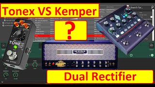 Kemper VS Tonex  Dual Rectifier  Factory Modeler [upl. by Britt642]