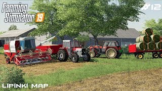 Collecting bales and starting harvest  Small Farm  Farming Simulator 2019  Episode 12 [upl. by Aniretak]