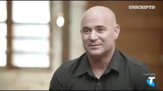 Andre Agassi Interview  Beat Boris Becker By Observing His Tongue [upl. by Alaecim]