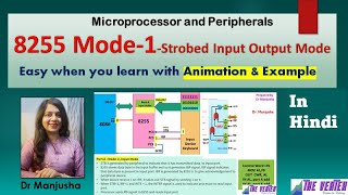 8255 Mode 1 Strobed input output mode  handshaking mode [upl. by Lynea]