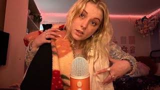 ASMR The Ultimate Fabric Scratching  Other Clothing Sounds Video So Many Outfits and Tingles 👗✨ [upl. by Katina]