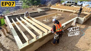 Sill Plates Girders and Floor Joists  Building A Mountain Cabin￼ EP07 [upl. by Rehpotsihc]