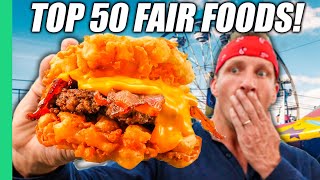 Must Try Before You Die USAs TOP 50 INSANE Fair Foods [upl. by Mundy]