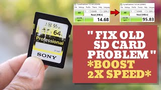 SPEED UP OLD SD CARD  FIX SD CARD RELATED PROBLEMS [upl. by Engle]