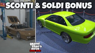 SCONTI E SOLDI BONUS SU GTA ONLINE AGGIORNAMENTO SETTIMANALE [upl. by Donaldson858]