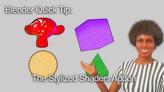 Blender Quick Tip The Stylized Shaders addon [upl. by Lorenza183]