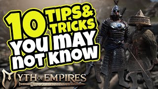 10 TIPS amp TRICKS To Help You PROGRESS Myth of Empires Survival RPG [upl. by Rojas]