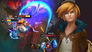 Wild Rift Ezreal Mid Lane Gameplay in Season 14 Build amp Runes [upl. by Hukill50]