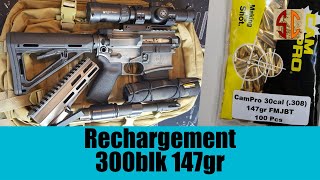 Rechargement 300 blackout 147gr ep 11 Campro [upl. by Miche]