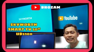 SKYWORTH 50quot SMART TV BAJET Support 4K Guysss😍 [upl. by Llemar]