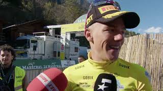 Thibau Nys  Interview at the finish  Stage 2  Tour de Romandie 2024 [upl. by Leinahtan]