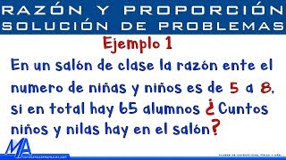 Razones y proporciones solución de problemas  Ejemplo 1 [upl. by Tallia936]