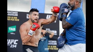 UFC 234 Kelvin Gastelum Open Workout Complete  MMA Fighting [upl. by Ballard473]