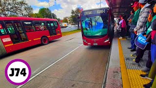 Ruta J74 Portal del Norte ➡️ Las Aguas 🚍 Transmilenio Bogota [upl. by Akvir676]