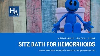 Discover How to Make a Sitz Bath for Hemorrhoids Recipe with Epsom Salts [upl. by Muhcon997]