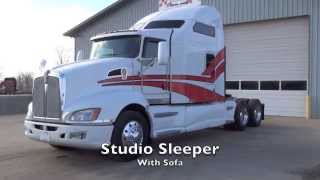 2008 Kenworth T660 Studio Sleeper WSofa [upl. by Enellij501]