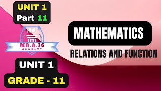 MATHS GRADE 11 UNIT 1 PART 11 133 SIGNUM FUNCTION [upl. by Anahsal]