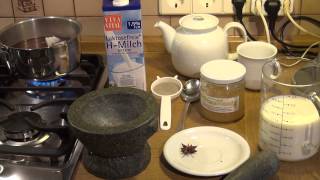 Masala Chai  Chai Latte  Indischer Gewürztee [upl. by Naut]