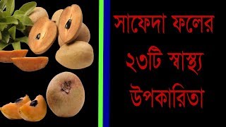 সফেদা ফলের ২৩টি স্বাস্থ্য উপকারিতা  Sofedar Upokarita  সফেদার উপকারিতা  Bangla Health Tips [upl. by Yoral724]