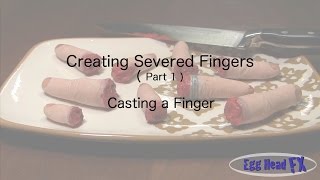 How to Make Severed Fingers  Part 1 Single Finger [upl. by Llerret]