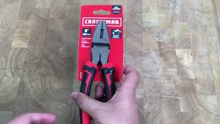 Craftsman 8quot Linesman Pliers Unboxing [upl. by Bourque]