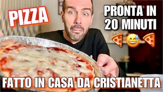 PROVO UNA NUOVA RICETTA PER FARE LA PIZZA 🍕Super veloce  FATTO IN CASA DA CRISTIANETTA 36366 [upl. by Airekal704]