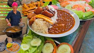 CHICHARRÓN ARROZ Y HABICHUELAS Comida Tipica LA VIDA DEL CAMPO [upl. by Thissa]