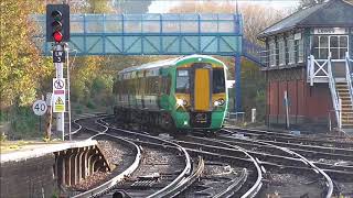 Trains at Lewes Railway Station 2018 [upl. by Leanahtan497]