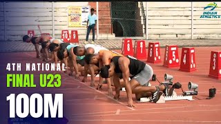 100m Final U23 4th National championship 100mfinal [upl. by Parnell564]