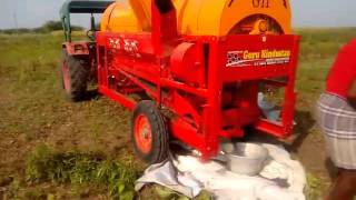 Guru Hindustan Multicrop Thresher Working on Pulse Black Gram [upl. by Hogle471]