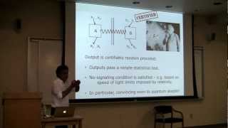 Umesh Vazirani University of California Berkeley Certifiable Quantum Dics [upl. by Eileek]