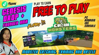 ChainMonsters  Genesis Drop  AMA ALERT  In Depth Review Free to Play  Play to Earn [upl. by Enorahs]