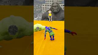 GTA 5 Epic Water Ragdolls  SpiderMan Jumps  Fails SpiderMan vs Minions amp Hulk shortsfeed gta [upl. by Amalbergas919]