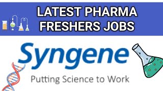 Freshers Job opportunity at Syngene international Reasearch department freshersjobs [upl. by O'Grady]