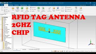 RFID tag folded dipole antenna design using cst [upl. by Vories]