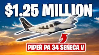 Inside 125 Million Piper PA 34 Seneca V [upl. by Pandich]