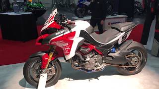 Carlin Dunnes Hill Climb Winning Pikes Peak Multistrada at NYC International Motorcycle Show [upl. by Oiludbo]