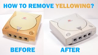 How to remove yellowing from old plastic retrobright the BEST method [upl. by Brien]