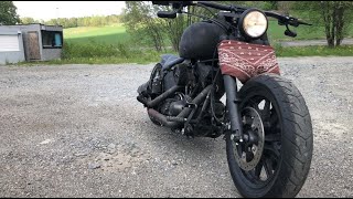 The Meanest HarleyDavidson Softail bobber Over 1 million likes on Instagram [upl. by Koral]