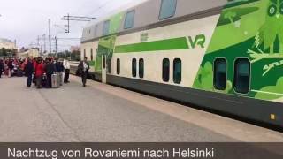 Nachtzug in Finnland Von Rovaniemi nach Helsinki [upl. by Bullivant702]