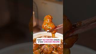 Easy nowater onion stew chicken recipe 😍 [upl. by Annazor]