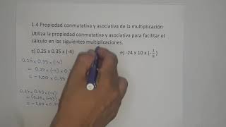 14 Propiedad conmutativa y asociativa de la multiplicación literales c e [upl. by Leinoto]