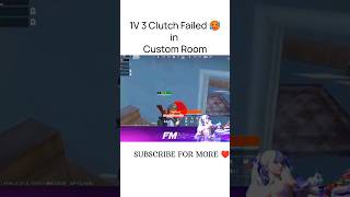 1v3 Clutch Failed in Room For fmggamingyt H4GamingYT shorts pubglite [upl. by Nihsfa138]