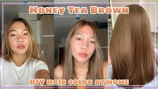 HONEY TEA BROWN HAIR COLOR  USING BREMOD [upl. by Werdn]