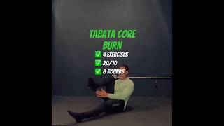 “Get ready to fire up your core with this intense Tabata workoutfitnessmotivation coreworkout [upl. by Ahsinyd]